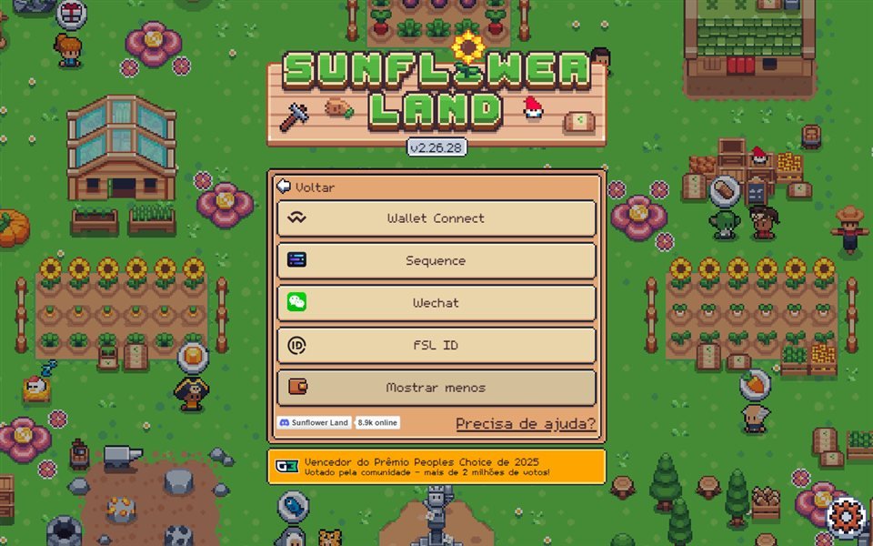 More wallet options in Sunflower Land (Show more)