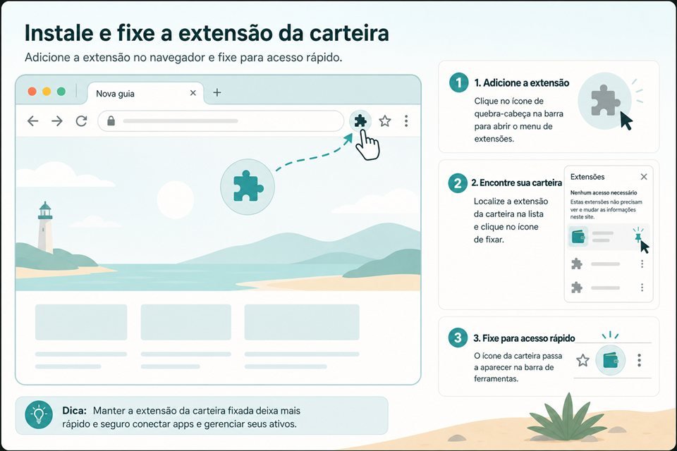 Install the wallet extension and open Sunflower Land